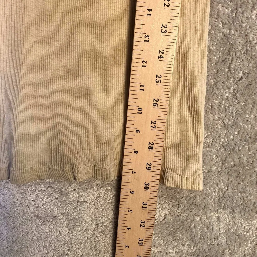 Vintage 60s Archdale Mens Tank Top Beige Cotton Distressed Undershirt Size 44